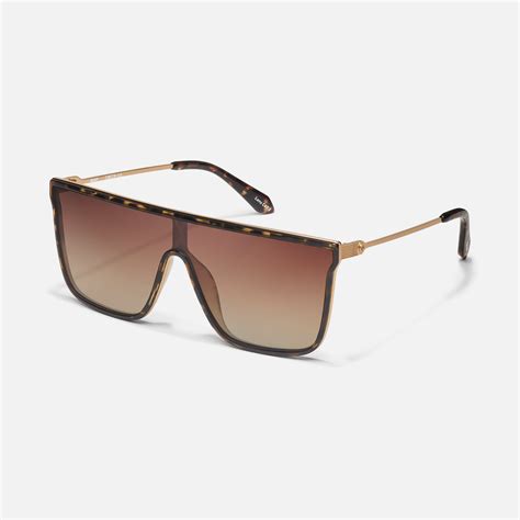 NIGHTFALL REMIXED Women's Shield Flat Top Sunglasses.